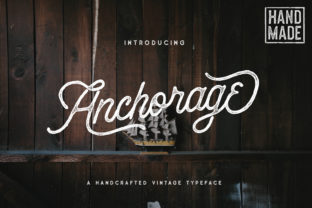 Anchorage: A Handcrafted Vintage Font for Digital Branding