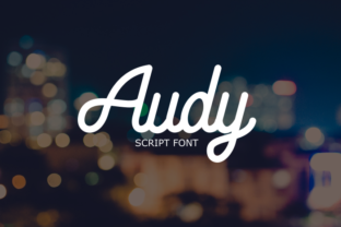 Audy: A Handwritten Font That Feels Like a Thoughtful Signature