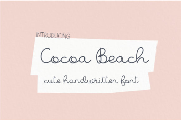 Cocoa Beach Font for Handmade Creations
