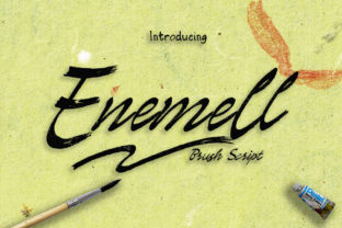 Enemell: A Playful Script Font for Modern Campaigns