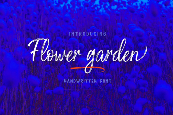 Flower Garden: A Handwritten Script Font for Editorial Warmth
