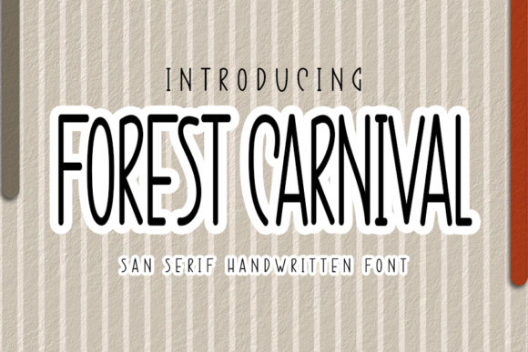 Forest Carnival: A Whimsical Handwritten Font for Thoughtful Branding