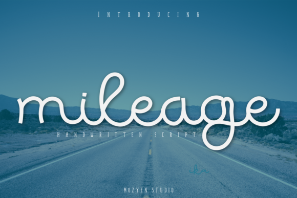 Mileage: A Handwritten Font for Modern Branding
