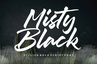 Misty Black: A Handwritten Font for Editorial Elegance