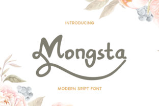 Mongsta: A Handwritten Font with Editorial Elegance