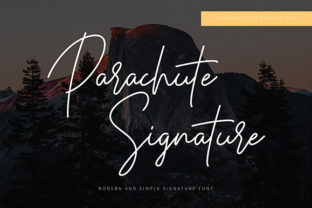 Parachute Signature Font for Editorial Design