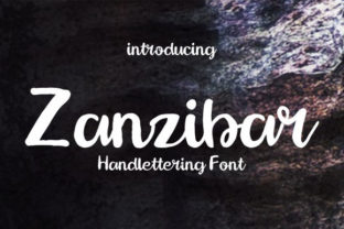 Zanzibar Font for Handmade Creations